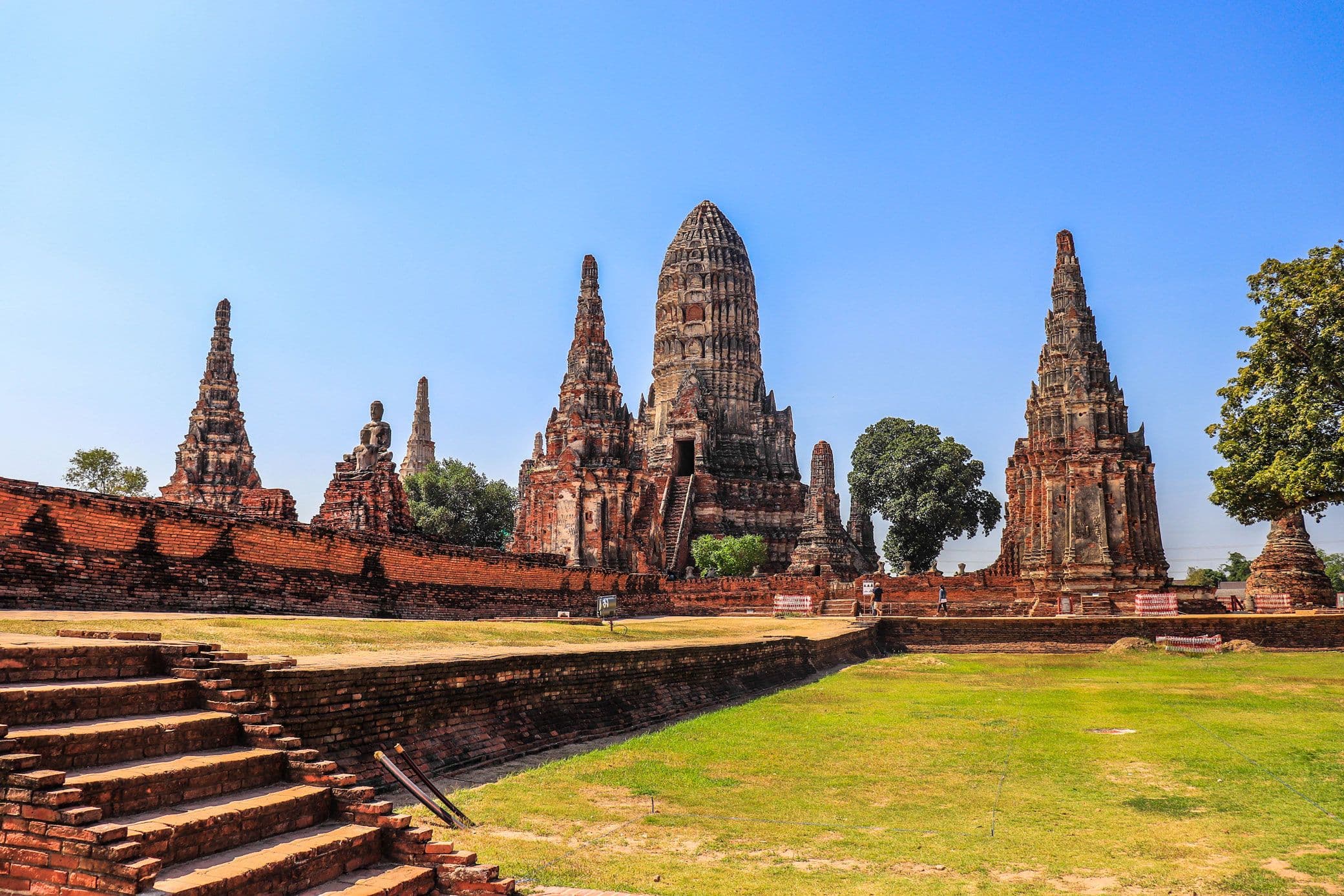 Wat Chaiwatthanaram at sunset in Ayutthaya