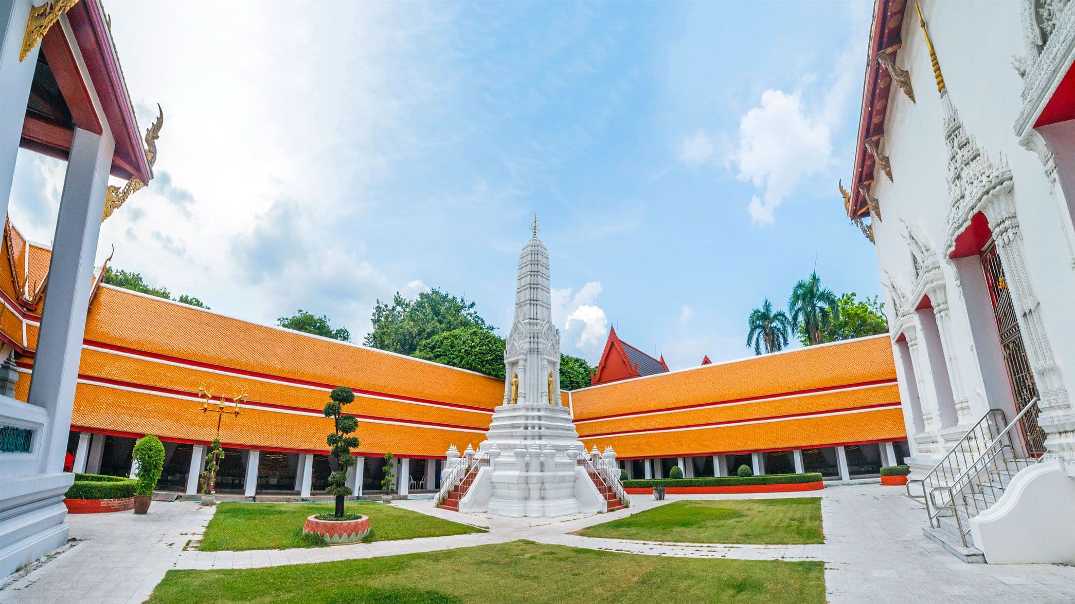 Main ordination hall at Wat Mahathat Bangkok near Sanam Luang